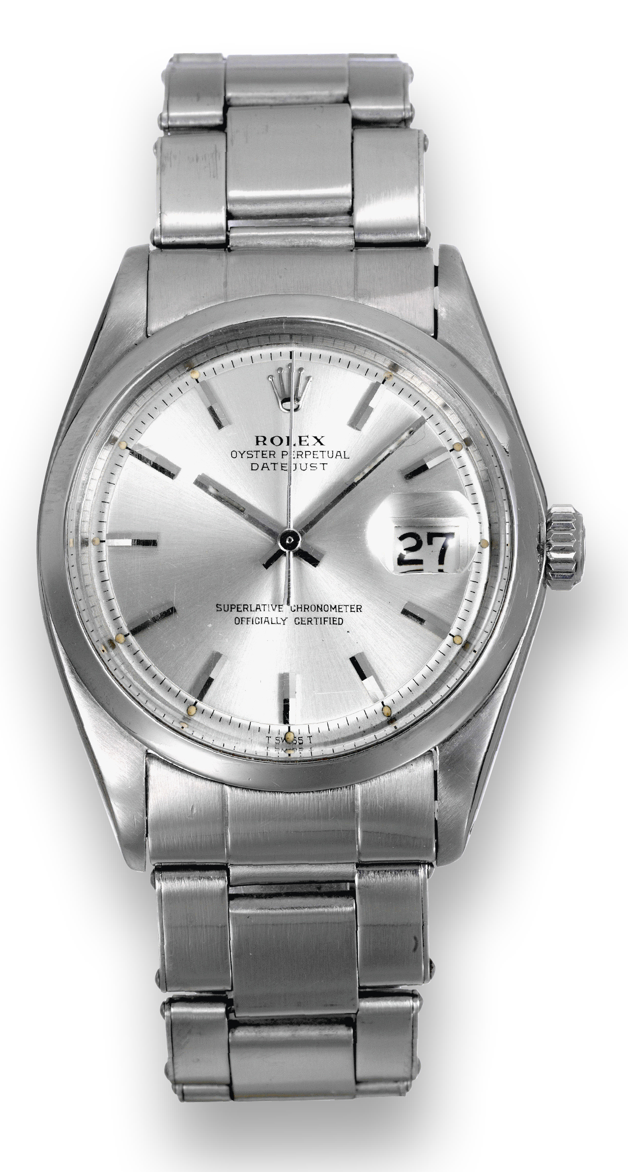 La Cote des Montres Enchères Ref. 1600, Datejust Rolex, "Oyster