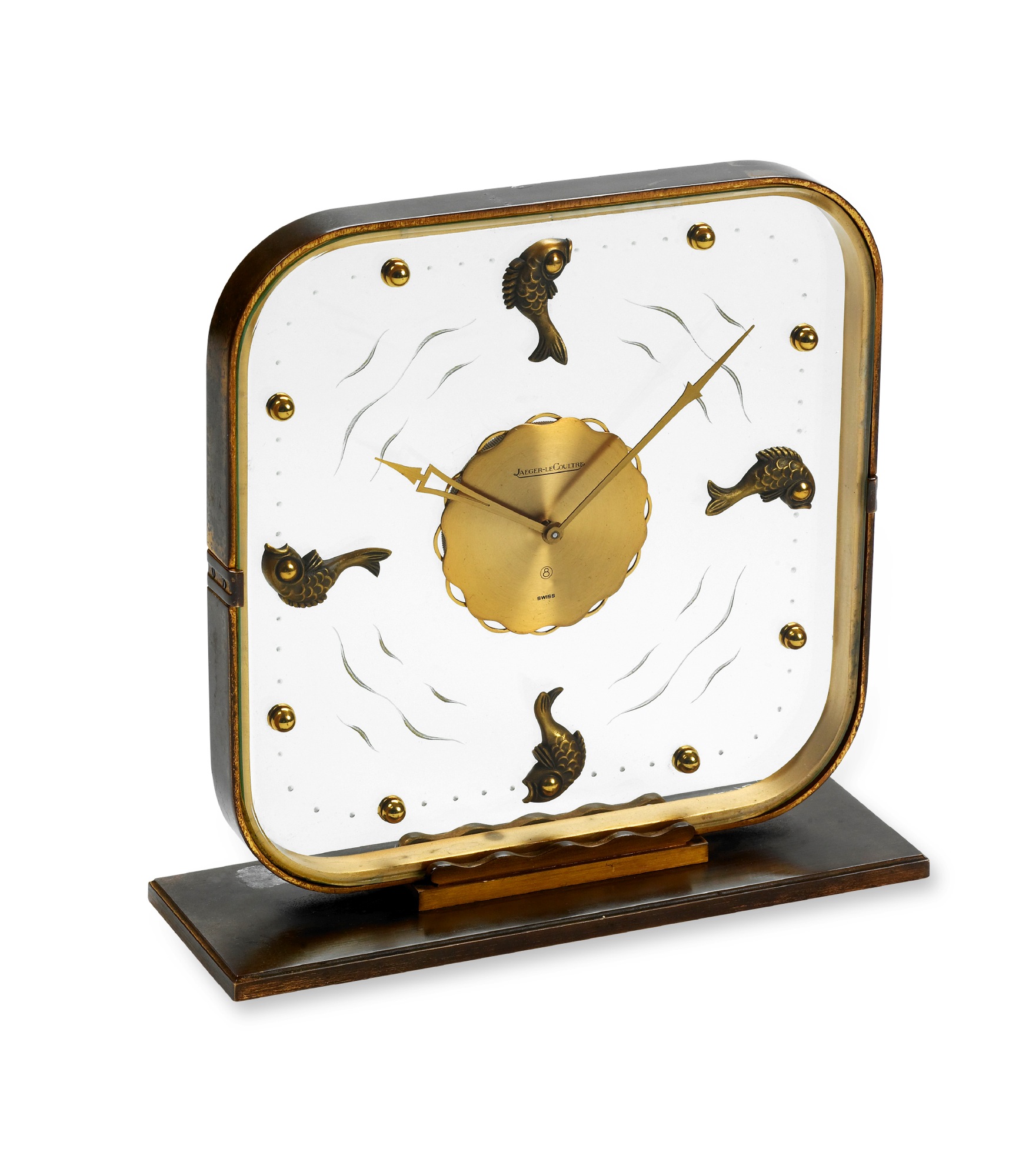 La Cote des Montres Enchères Jaeger Lecoultre Fish clock Jaeger