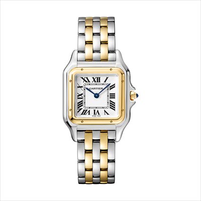 - <b>Panthère de Cartier watch</b> Medium Model Yellow Gold & Steel - Ref.: W2PN0007