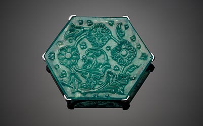 meraude dite Taj Mahal  Inde, 1650-1700  Poids : 141,13 ct - Collection Al Thani  All rights reserved. Photo Prudence Cuming