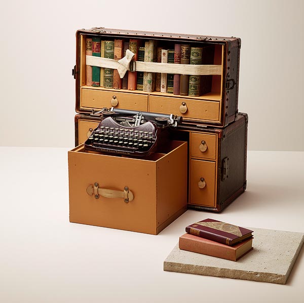 - Malle bibliothèque modèle Gaston Louis Vuitton de 1933 © Marius W Hansen