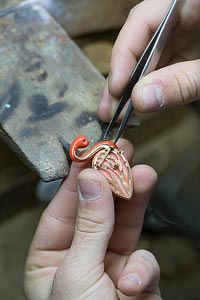 - Jewelry work - adjusting on the coral