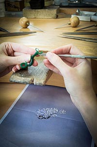 - Green wax work - sculpting