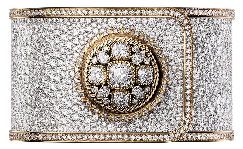 - H6472 - Mademoiselle Privé Bouton serti neige