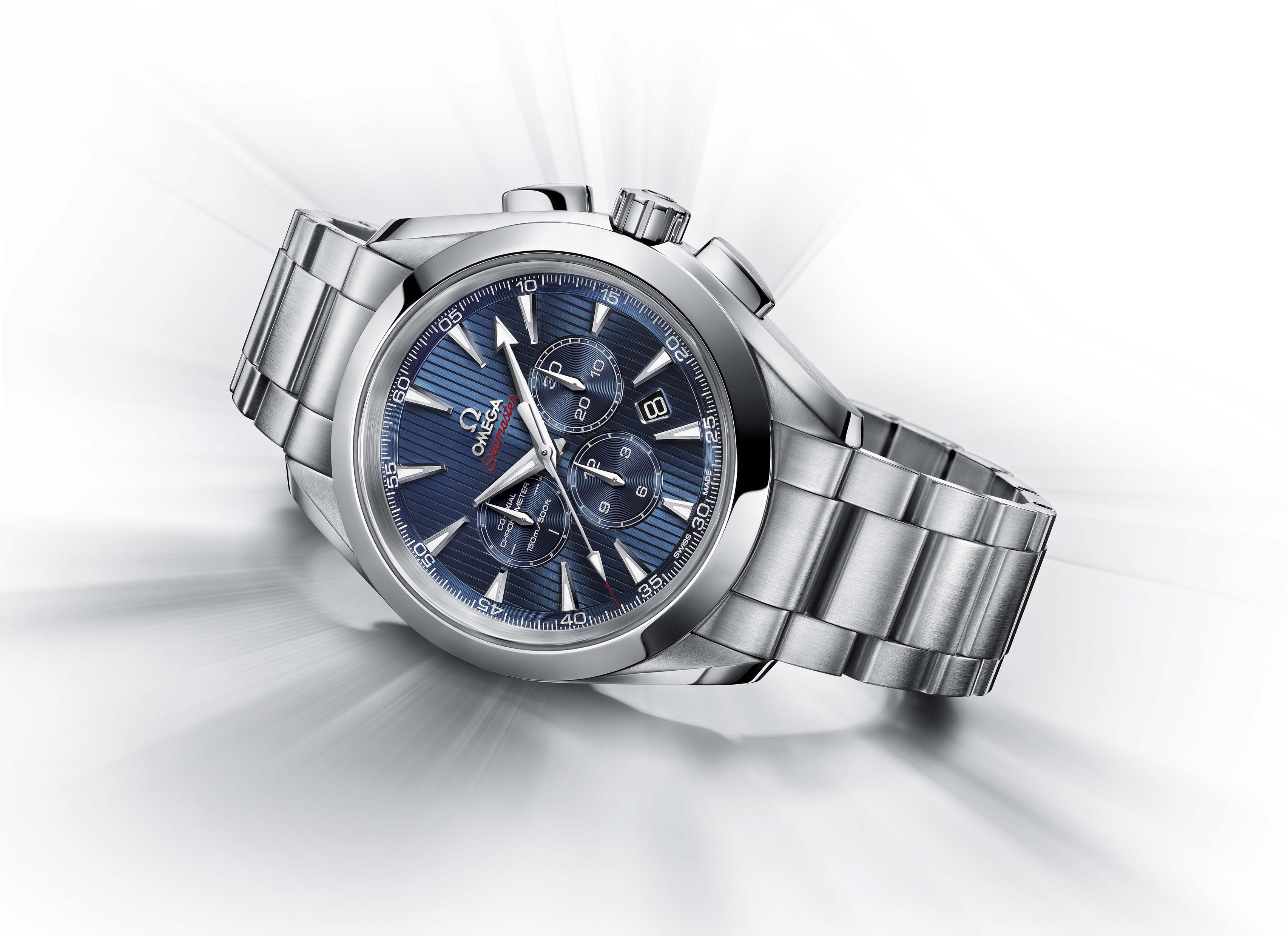 La Cote des Montres : Omega célèbre sa 25e mission de chronométreur  olympique avec le chronographe OMEGA Seamaster Aqua Terra 44 London