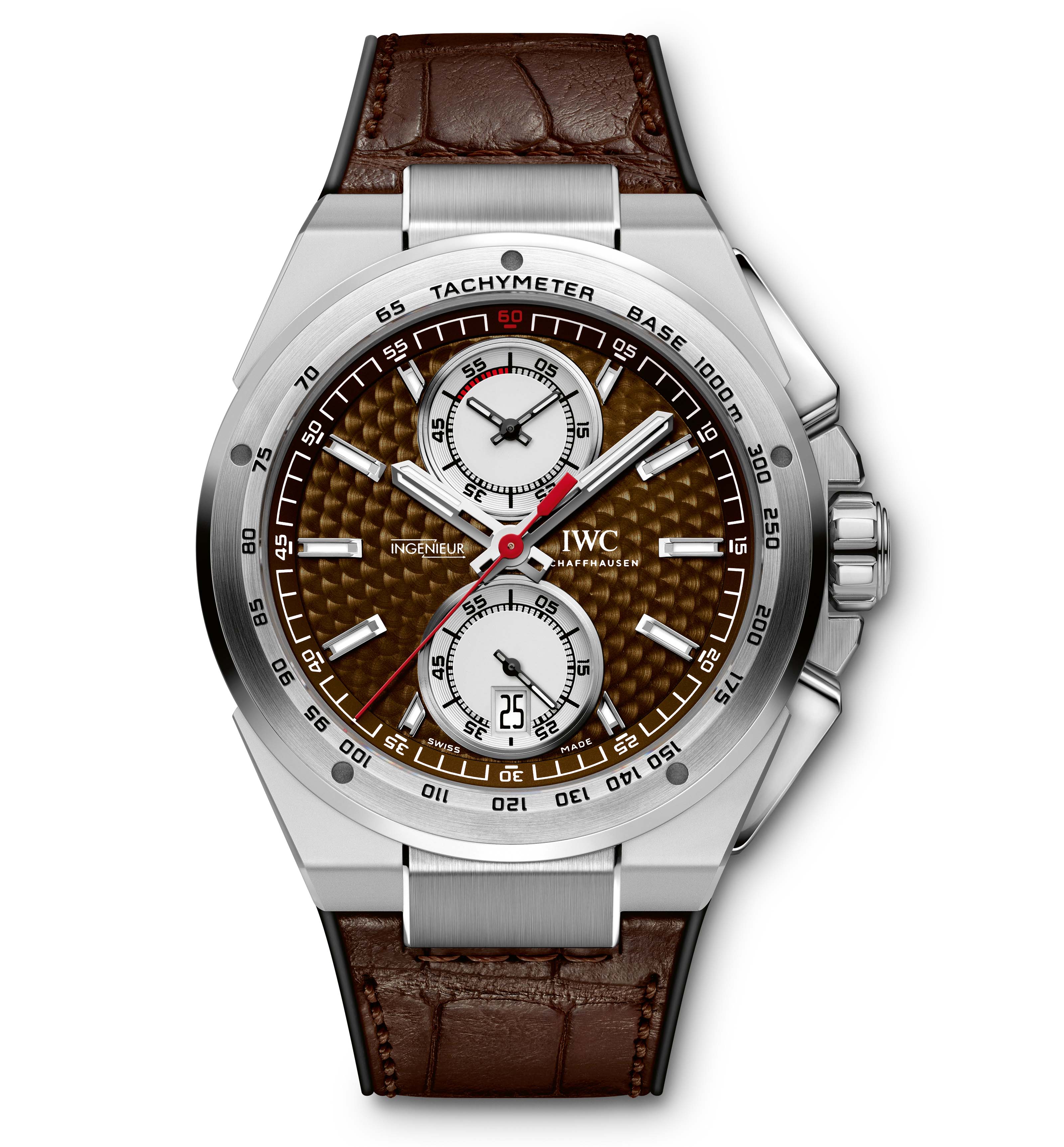 The IWC Ingenieur Chronograph Silberpfeil watch - Tribute to a legend: the  Mercedes-Benz Silver Arrow W25 - La Cote des Montres