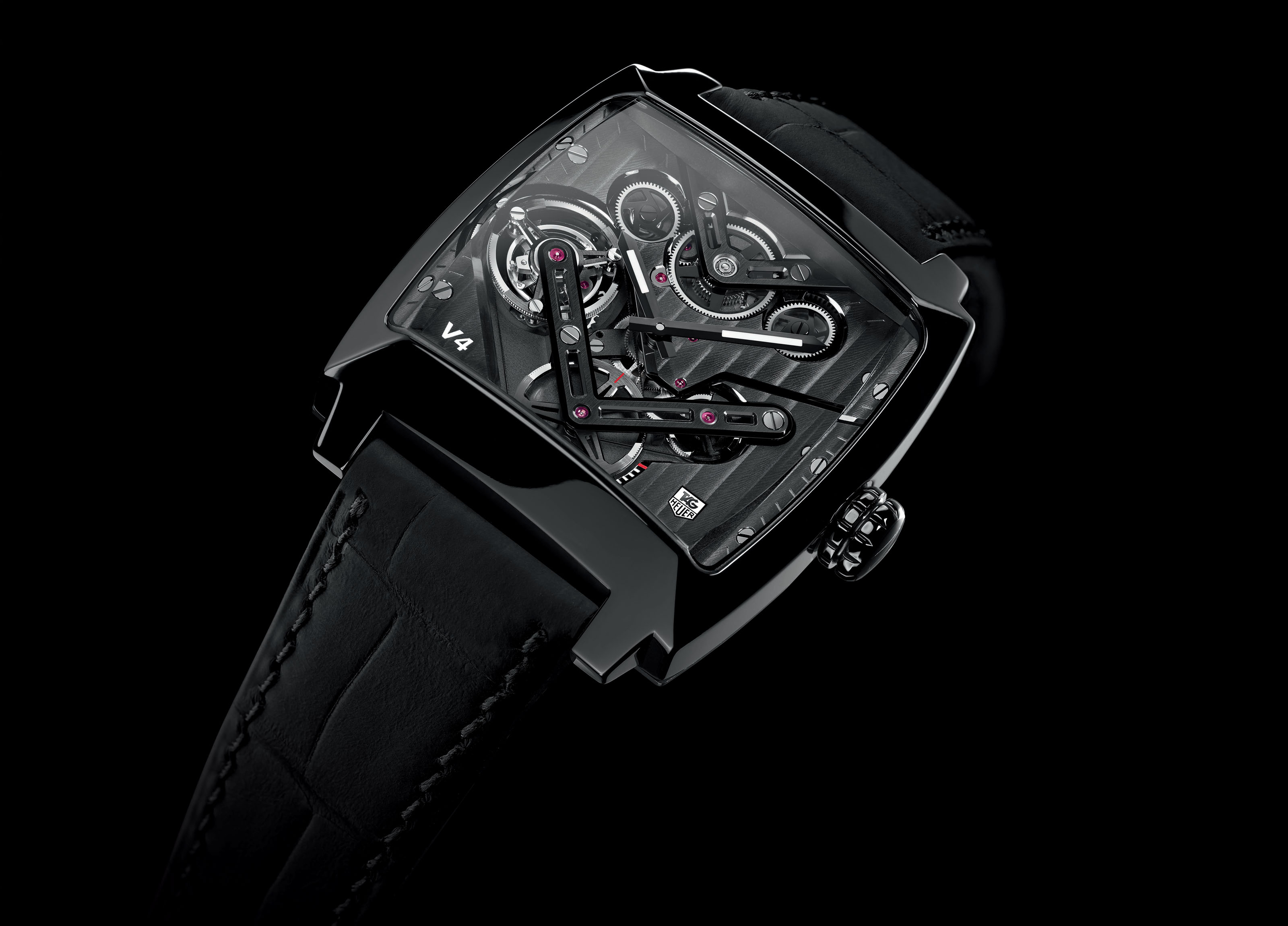 La Cote des Montres : La montre TAG Heuer Monaco V4 Tourbillon -  L'évolution de la révolutionnaire V4