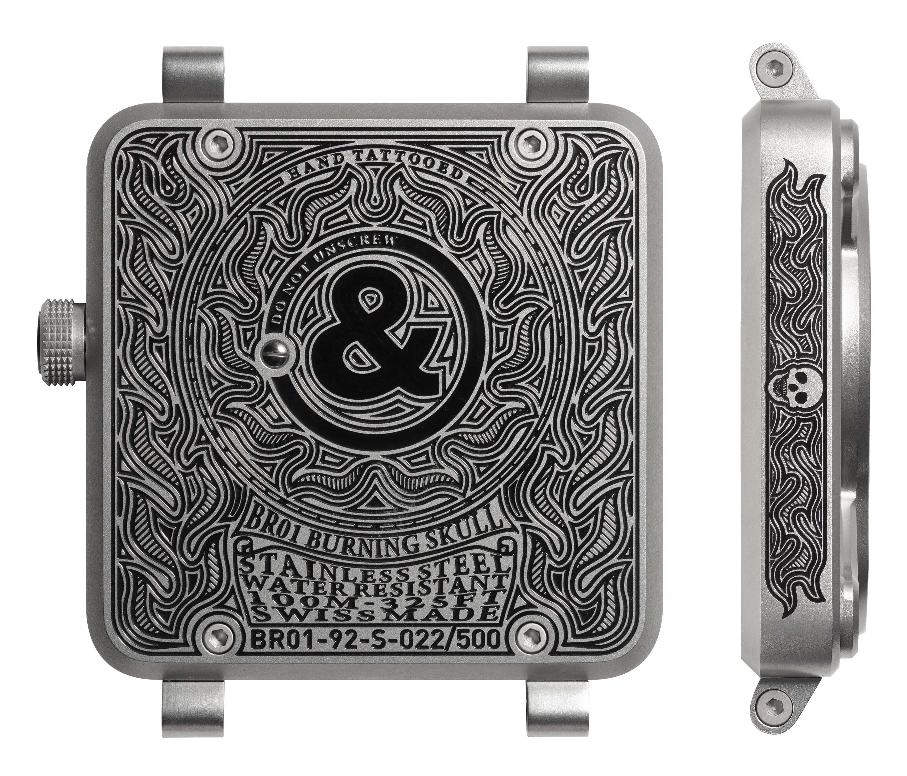 bell & ross burning skull