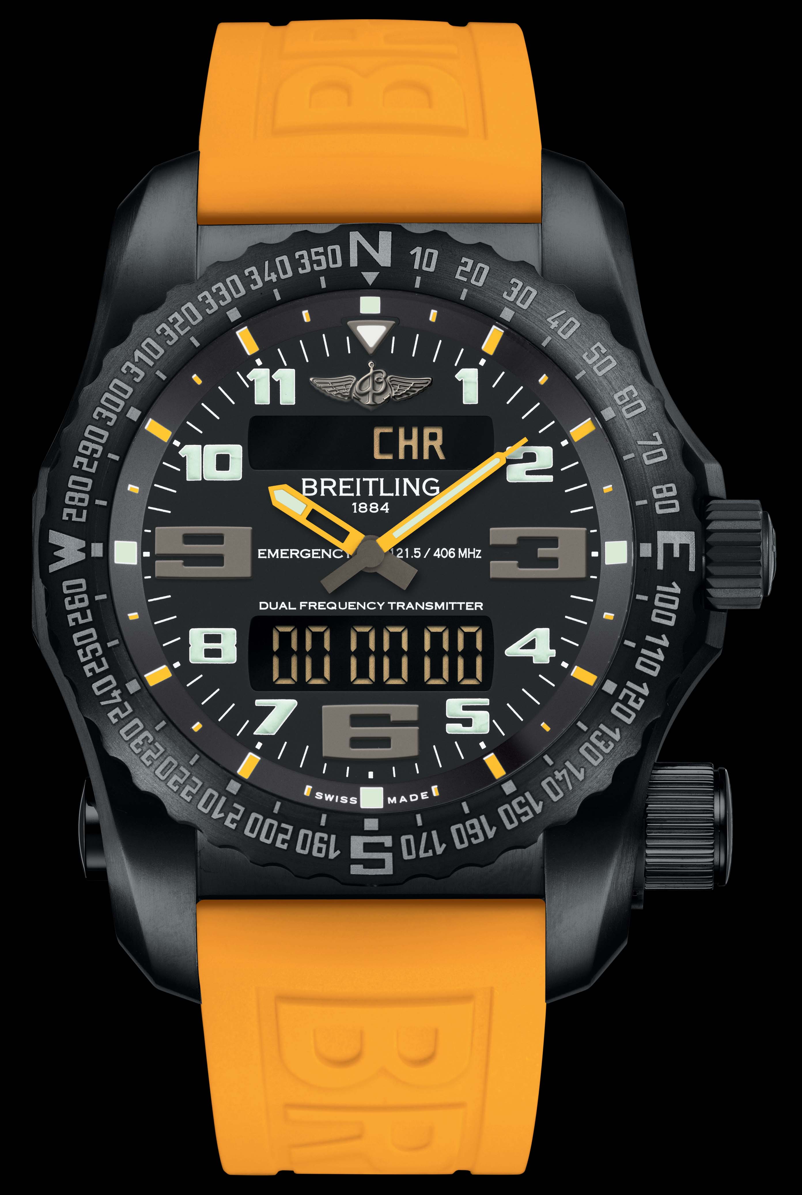 breitling watch with emergency beacon