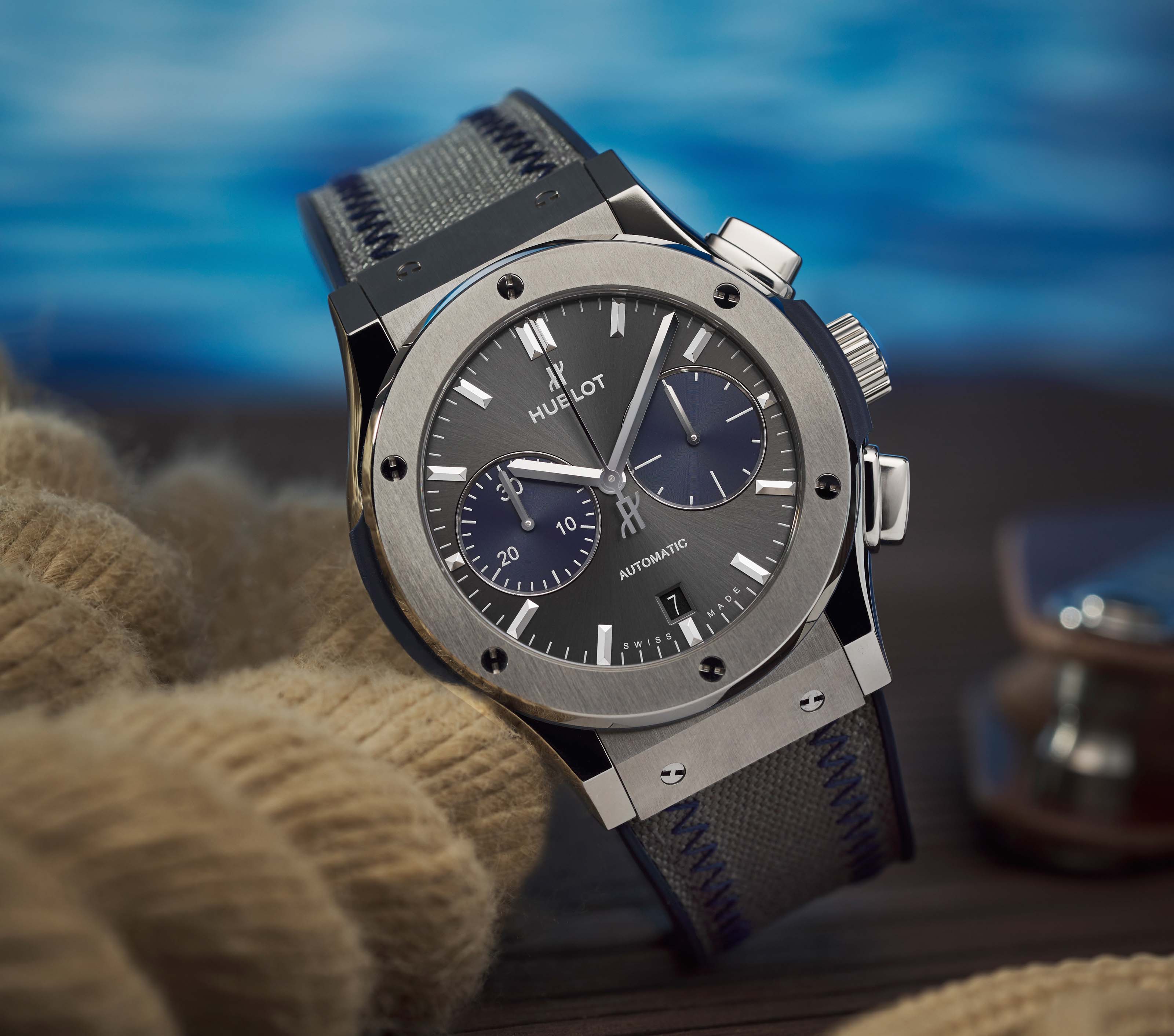 La Cote des Montres: Hublot Classic Fusion Chronograph Bol d'Or Mirabaud 2019 watch - Hublot, timekeeper of the world's most inland lake race for the 8th year