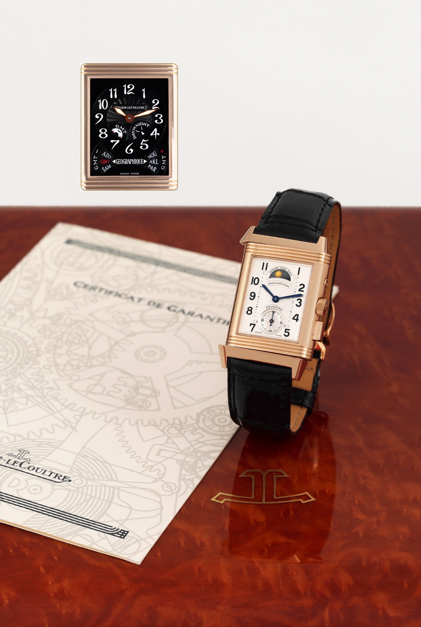 La Cote des Montres : Enchères Jaeger-Le Coultre Reverso Geógraphique ...