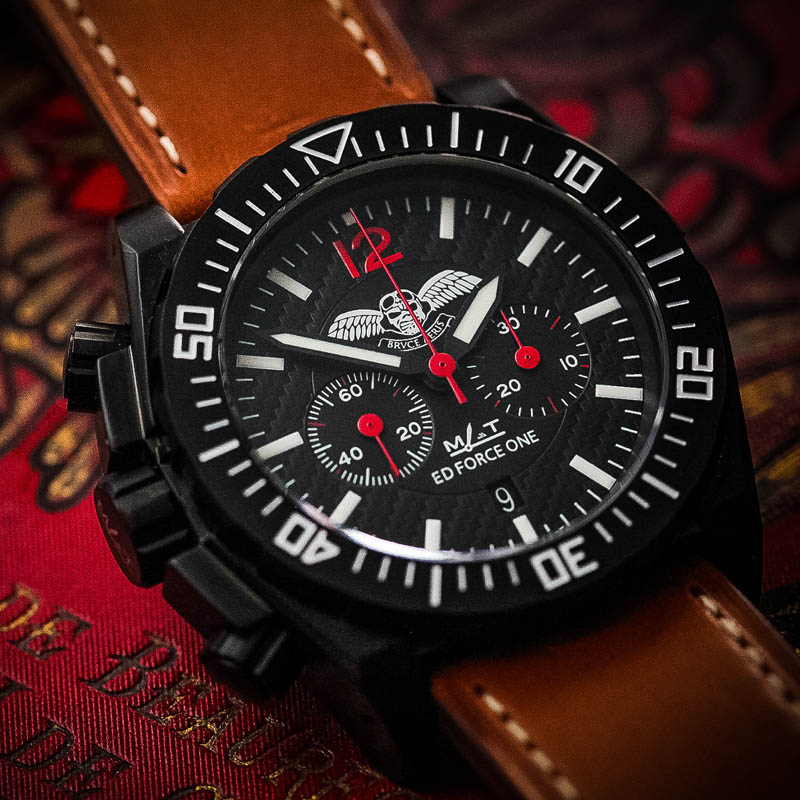 Montre Homme Chronographe Force One Venture - Boîtier Acier 48mm, étanche 50m, Quartz Japonais