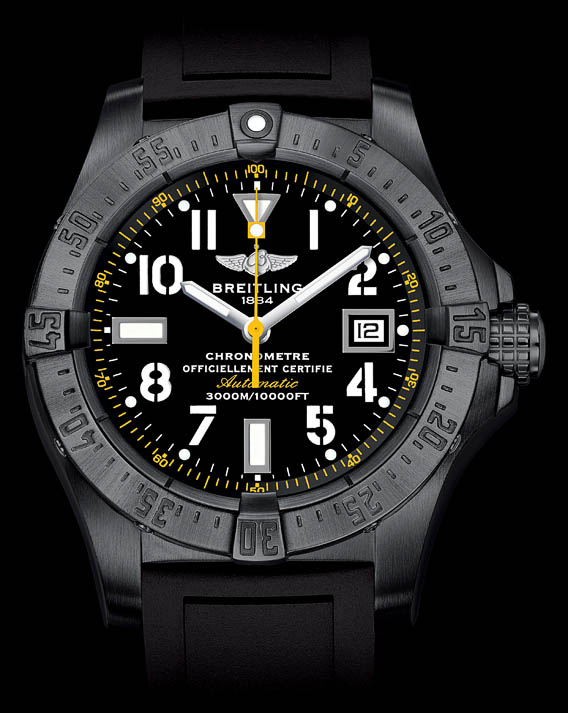 La Cote des Montres The Breitling Avenger Seawolf Blacksteel Code Yellow watch A very special series