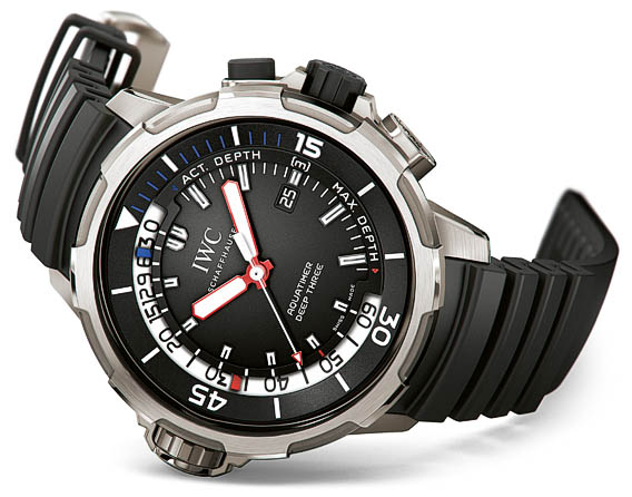 La Cote des Montres La montre IWC Aquatimer Deep Three Profondeur puissance trois