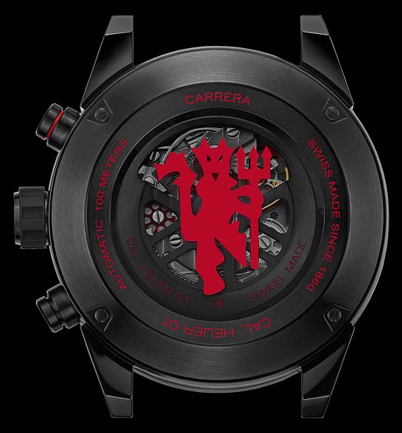 Carrera calibre heuer 01 automatic chronograph limited edition red devil manchester online united