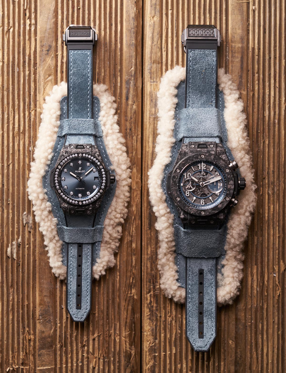 La Cote des Montres Hublot Big Bang Alps et Big Bang One Click Alps Hublot combines fire and ice in Courchevel 1850 during the launch of their Big Bang Alps limited editions