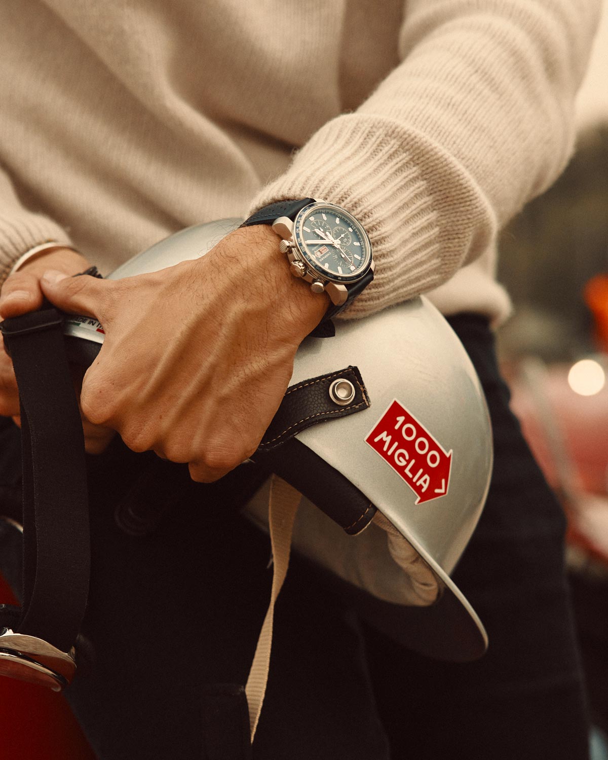 La Cote des Montres Chopard chronometreur officiel de la plus belle course automobile du monde Un air de Dolce Vita sur la ligne de depart de la 1000 Miglia 2020