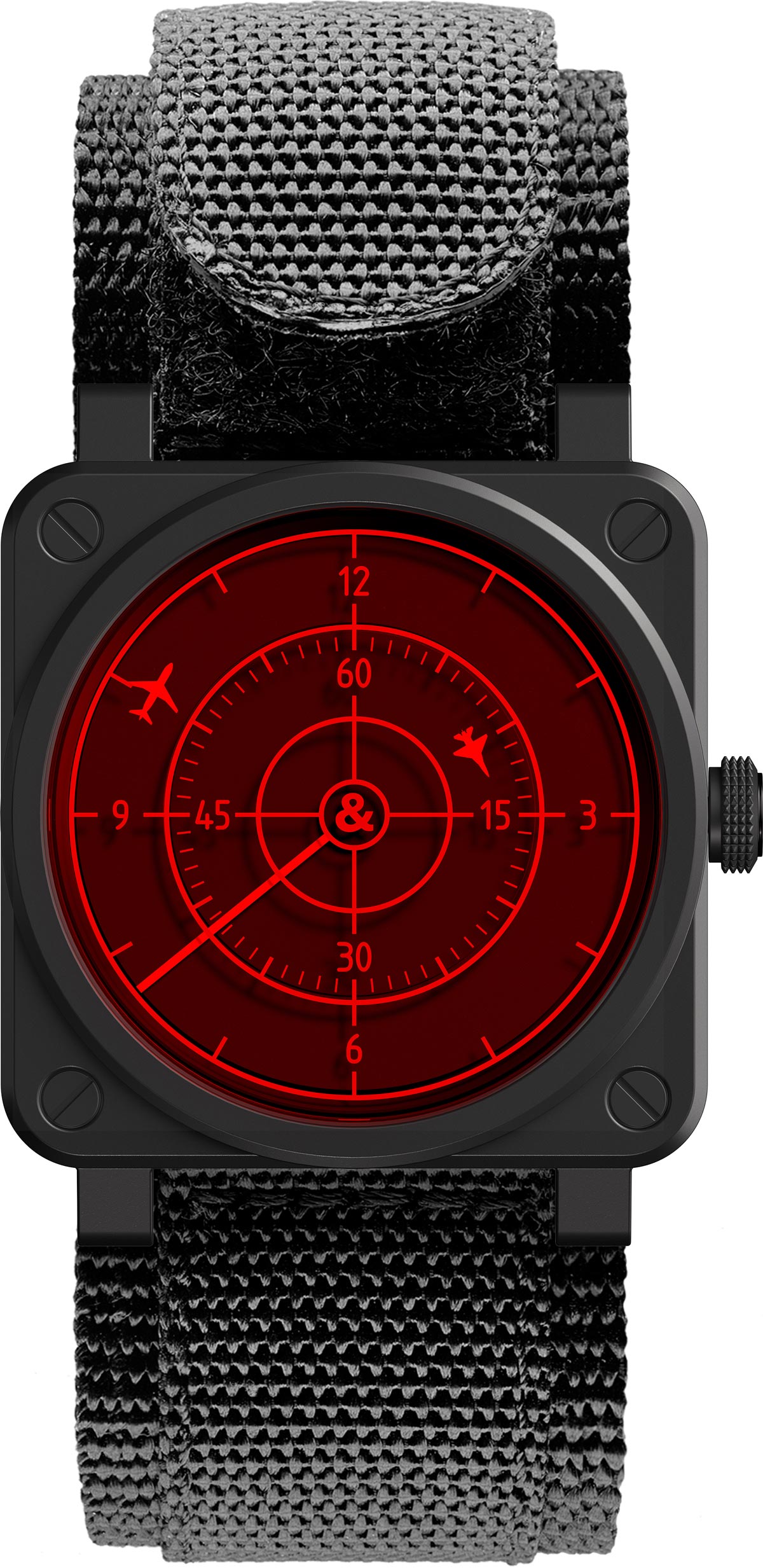 La Cote des Montres The Bell Ross BR 03 Red Radar Ceramic watch This avant garde and spectacular timepiece inspired by a radar screen brings its own innovative reinterpretation to the