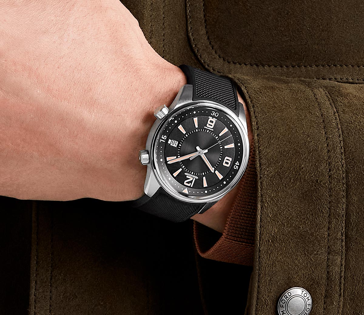 Montre Plongée Vintage Polaris Années 70 - Mécanique Manuelle - Cadran Noir - Occasion Fonctionnelle