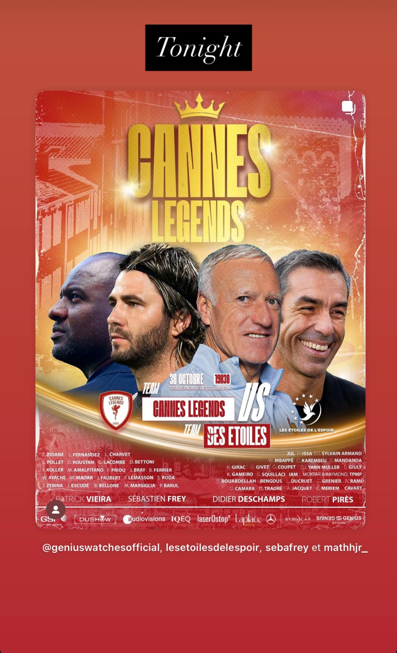 La Cote des Montres : Genius Watches partenaire du premier match ...