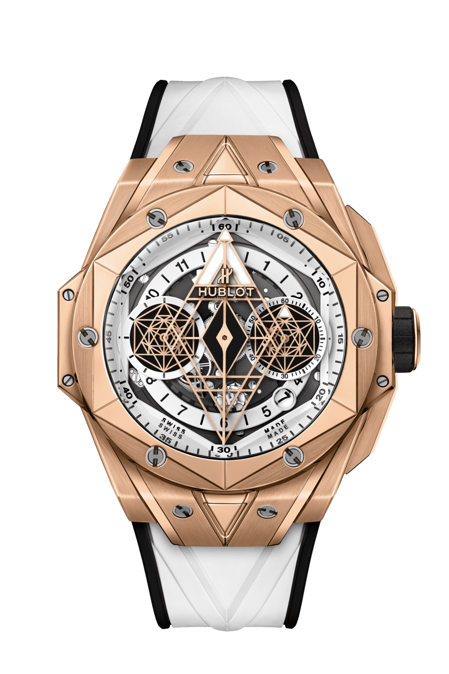 Sang Bleu II King Gold White 45MM watch
