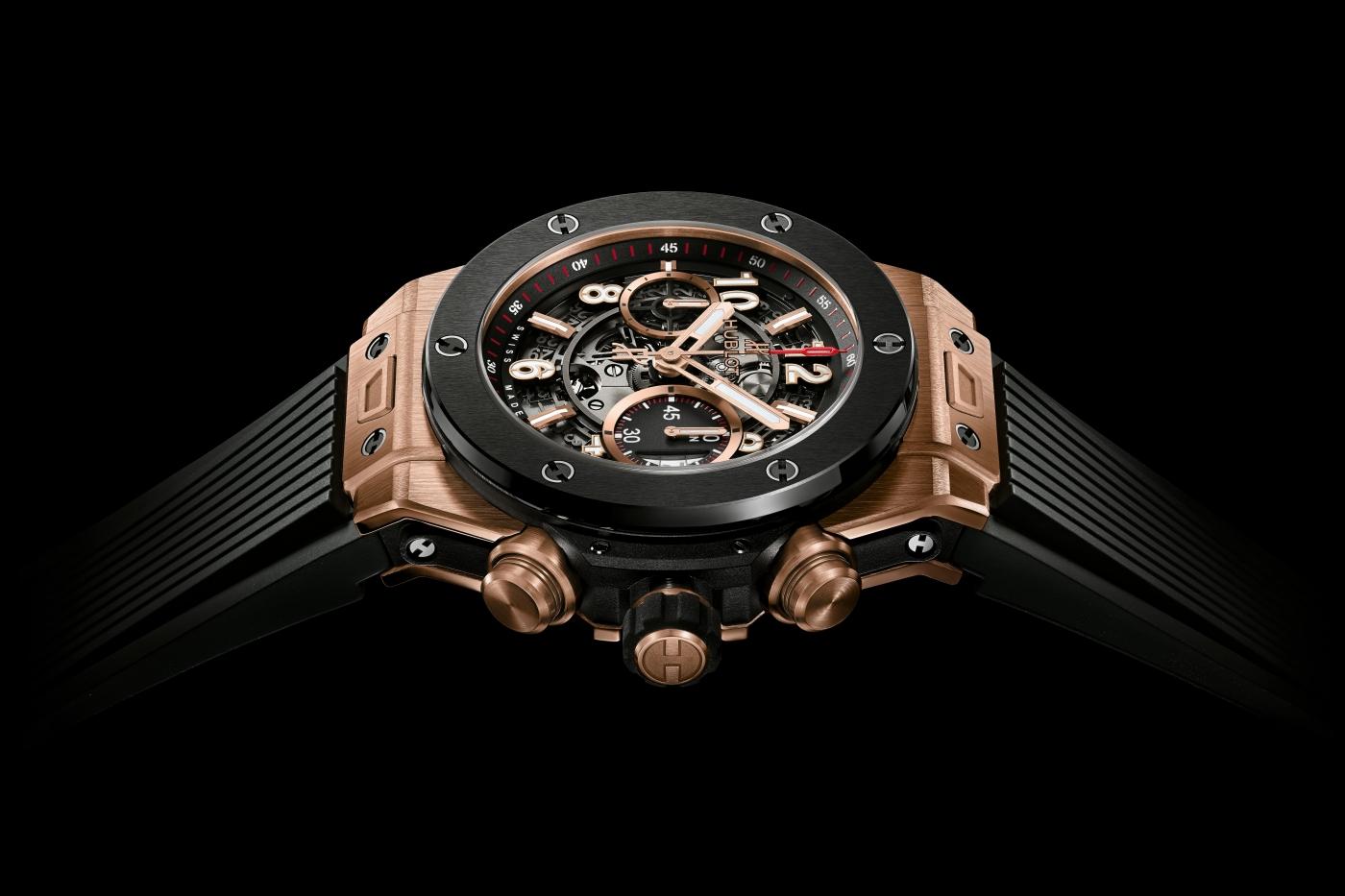 Hublot big bang hot sale unico king gold ceramic