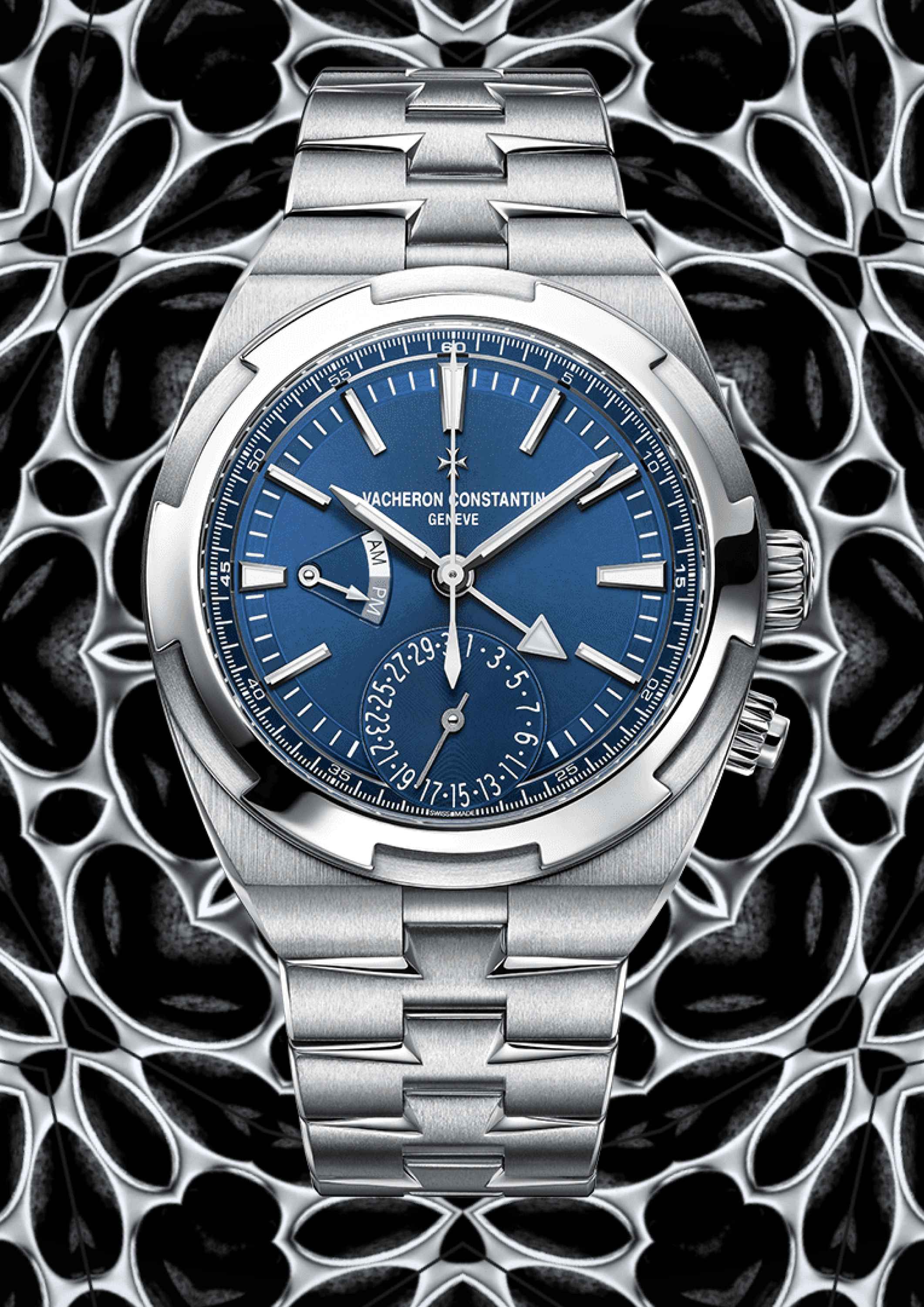 La Cote des Montres : Prix du neuf et tarif de la montre Vacheron Constantin  Overseas dual time - REF : 7900V/110A-B334
